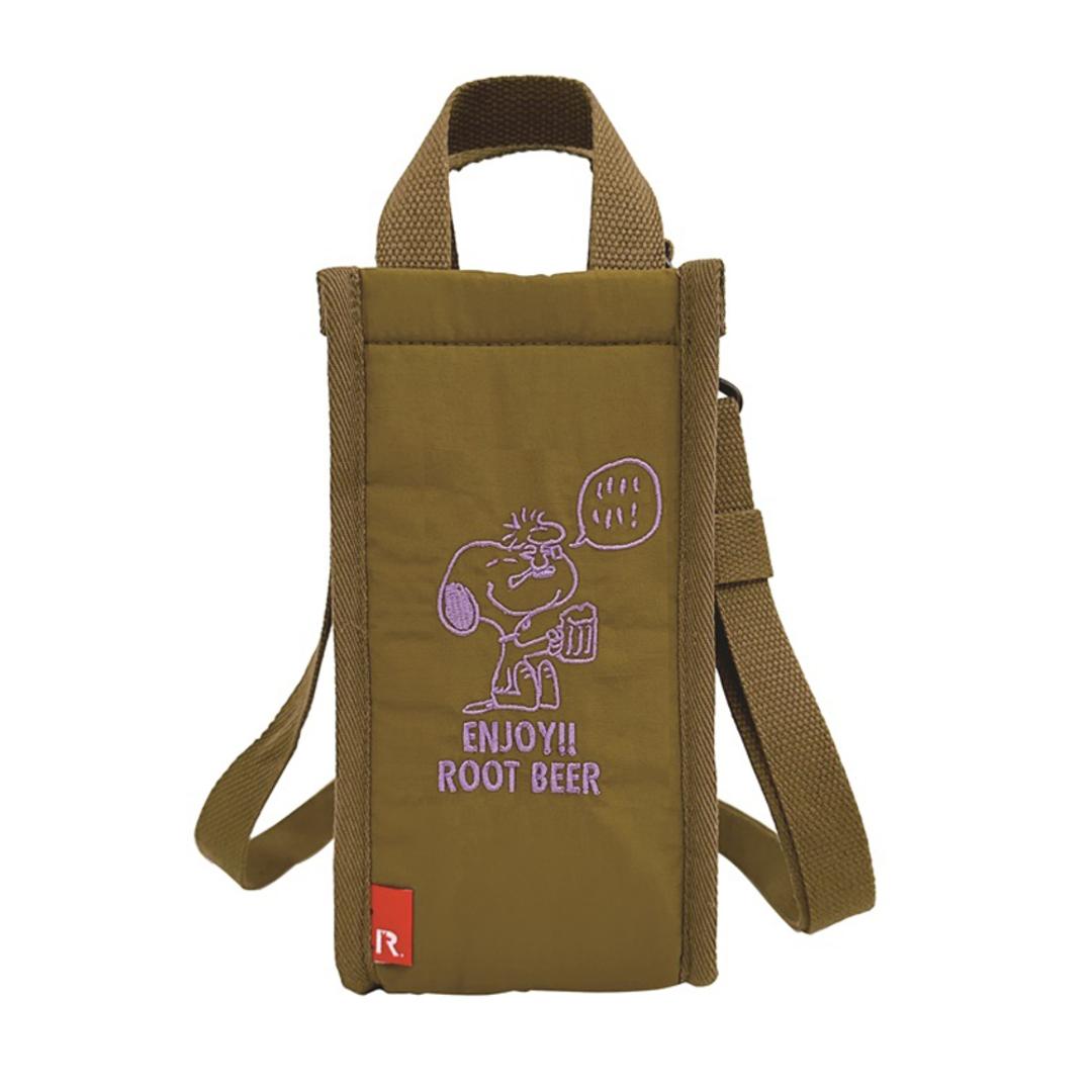 ルートート スヌーピー ショルダーバッグ 通販 ROOTOTE 8606 ショルダーバック ボトルホルダー 保冷バッグ 肩掛け 斜めがけ ナイロン 洗濯機で洗える 簡易保冷 おしゃれ かわいい ピーナッツ Thermo-Keeper サーモキーパー レディース BEER ・