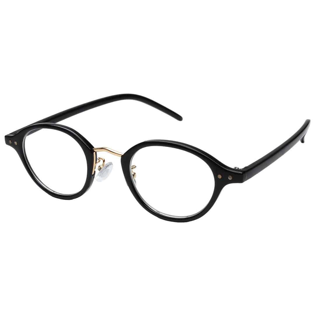 老眼鏡 おしゃれ レディース 通販 ブルーライトカット リーディンググラス シニアグラス 男性用 メンズ 女性用 50代 40代 紫外線カット UVカット 眼鏡 メガネ プレゼント 敬老の日 ケース付 +1.00 +1.50 +2.00 +2.50 スマホ老眼鏡 RESA レサ 15ブラックゴールド 1.0