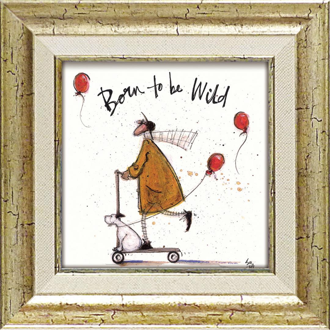 サムトフト 絵画 通販 約24cm × 24cm Sam toft アートフレーム おしゃれ サム トフト アートパネル アートポスター 作品 販売 絵 フレーム アート ポスター 壁掛け インテリア イギリス ポスターフレーム 雑貨 新築祝い リビング 玄関 ワイルドでいこう! ・