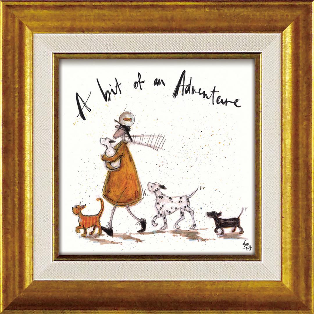 サムトフト 絵画 通販 約24cm × 24cm Sam toft アートフレーム おしゃれ サム トフト アートパネル アートポスター 作品 販売 絵 フレーム アート ポスター 壁掛け インテリア イギリス ポスターフレーム 雑貨 新築祝い リビング 玄関 ほんの少しの冒険 ・