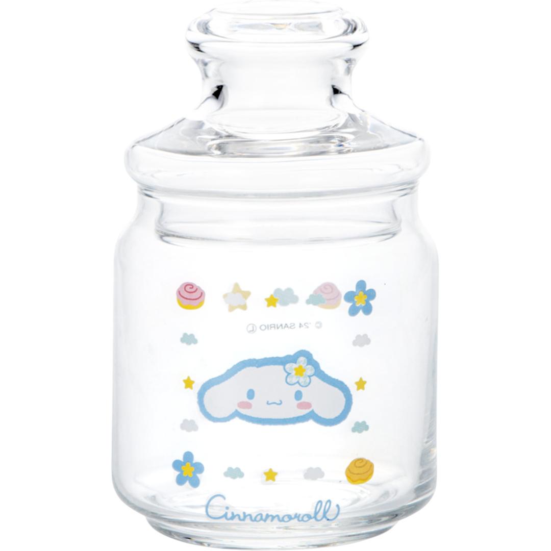キャニスター ガラス おしゃれ 通販 ガラスキャニスター キャンディポット キャンディ ポット 小物入れ 保存容器 ガラス保存容器 ガラス容器 保存瓶 キャラクター かわいい 可愛い ガラス製 食品保存容器 調味料ケース 調味料入れ キッチン用品 カオハナシナモロール ・