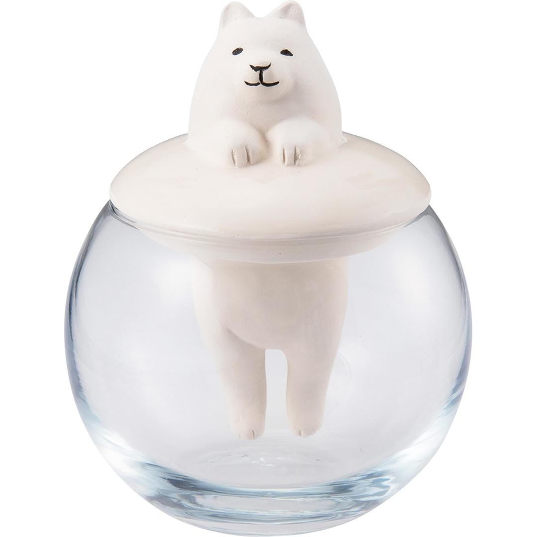 自然気化式加湿器 通販 素焼き 加湿器 自然気化式 加湿 卓上 電源不要 気化式加湿器 気化式 自然加湿 ドーム型 かわいい おしゃれ 可愛い 小型 オフィス デスク 勉強机 アニマル 動物 ナチュラル humidifier 季節 空調 サモエド ・