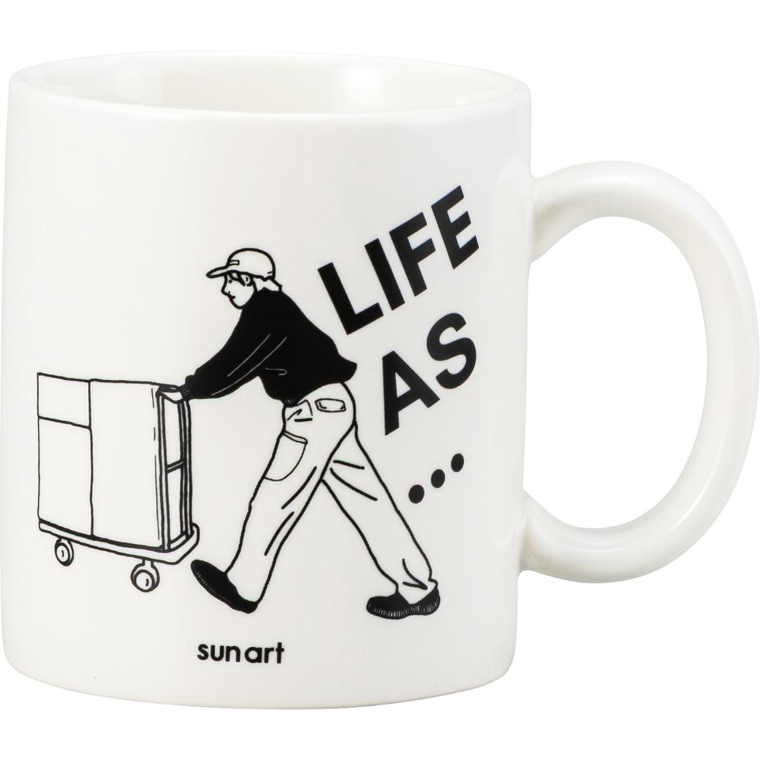 マグカップ おもしろ 通販 コップ マグ カップ ペン立て ペンスタンド 面白い イラスト かわいい おしゃれ 可愛い 箱入り ギフト 贈り物 コーヒーカップ ティーカップ 食器 洋食器 コーヒー用品 お茶用品 キッチン用品 配達員 ・