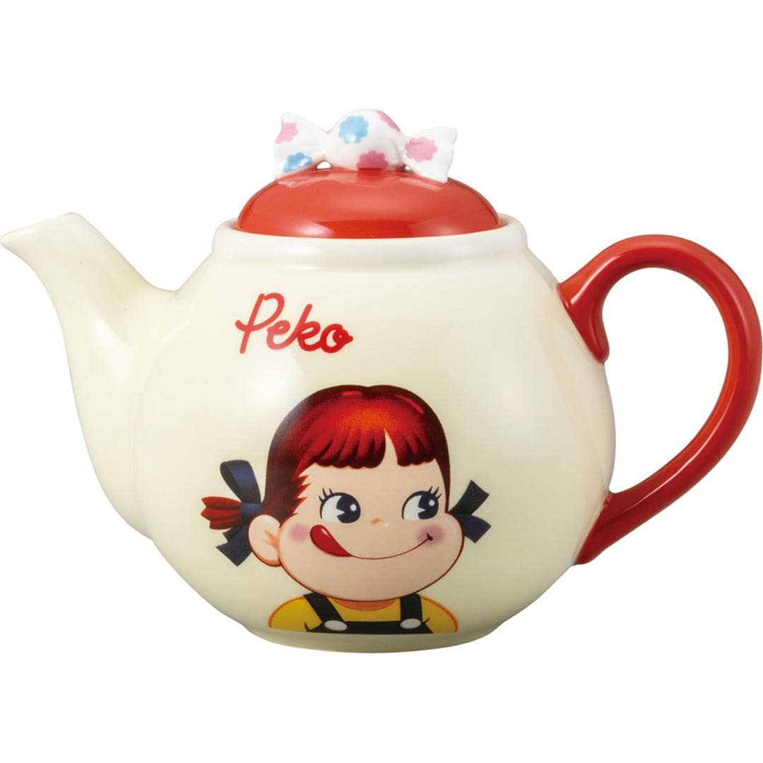 ティーポット おしゃれ 通販 紅茶ポット お茶ポット 紅茶 お茶 ティポット キャラクター かわいい 可愛い キャラ グッズ 箱入り ギフト 贈り物 紅茶用品 ティー用品 茶器 食器 洋食器 お茶用品 キッチン用品 ペコちゃん ・