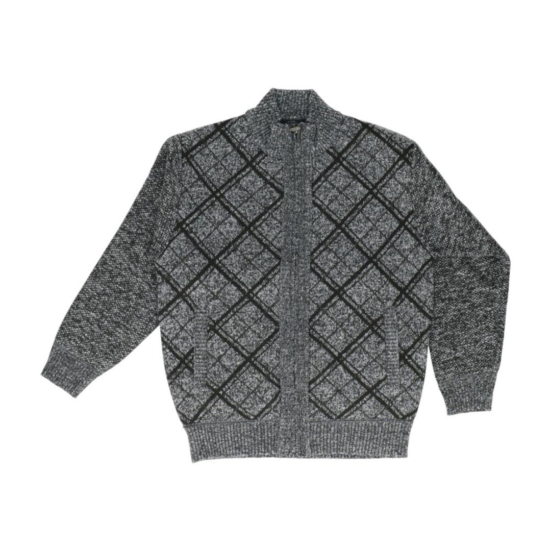 サンタバーバラ ジャケット 通販 ニットジャケット メンズ 上着 アウター ジャンパー ブルゾン ジップアップ SANTA BARBARA POLO & RACQUET CLUB ブランド ゴルフウェア シニア おしゃれ スポーツ 男性 紳士 父の日 ダイヤGREY Mサイズ