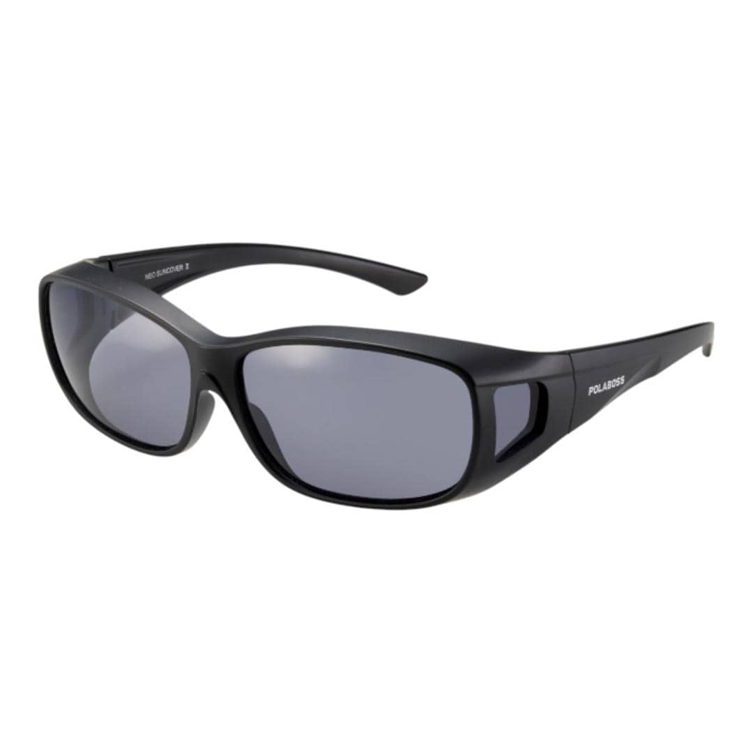 冒険王 サングラス 偏光 通販 偏光グラス ネオサンカバーII 偏光サングラス メガネ 眼鏡 めがね オーバーグラス メガネの上から 偏光機能付き UVカット ブルーライトカット ブルー光カット メンズ レディース 男性 女性 男女兼用 大人 ユニセックス 80.スモーク ・