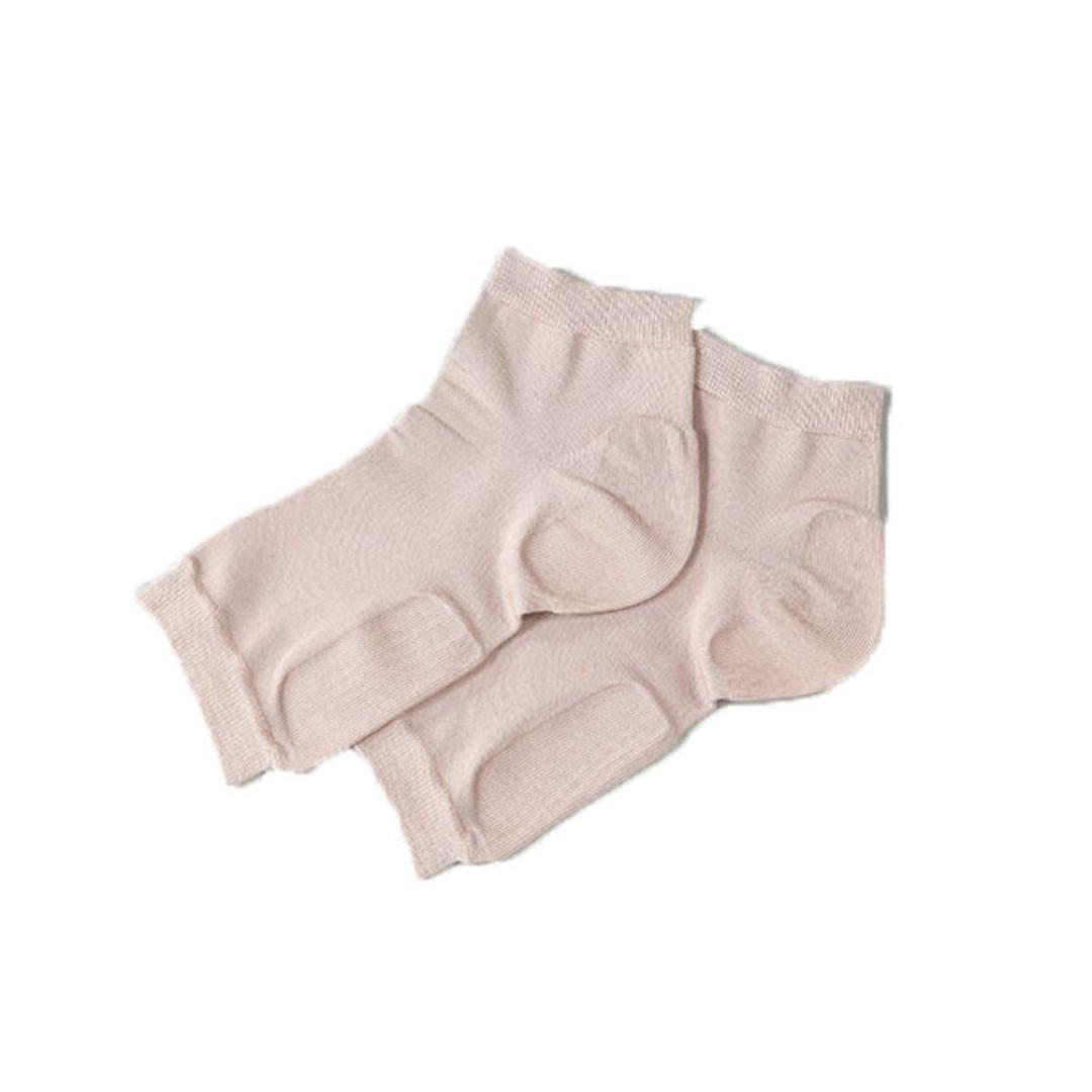かかとソックス シルク 通販 日本製 シルクサポーター かかと かかとケアソックス かかとケア 靴下 かかとサポーター おやすみソックス 保湿ソックス 寝る時 寝るとき くつした レディース 富士パックス 足 乾燥 対策 シンプル 美容グッズ フットケア用品 ベージュ ・