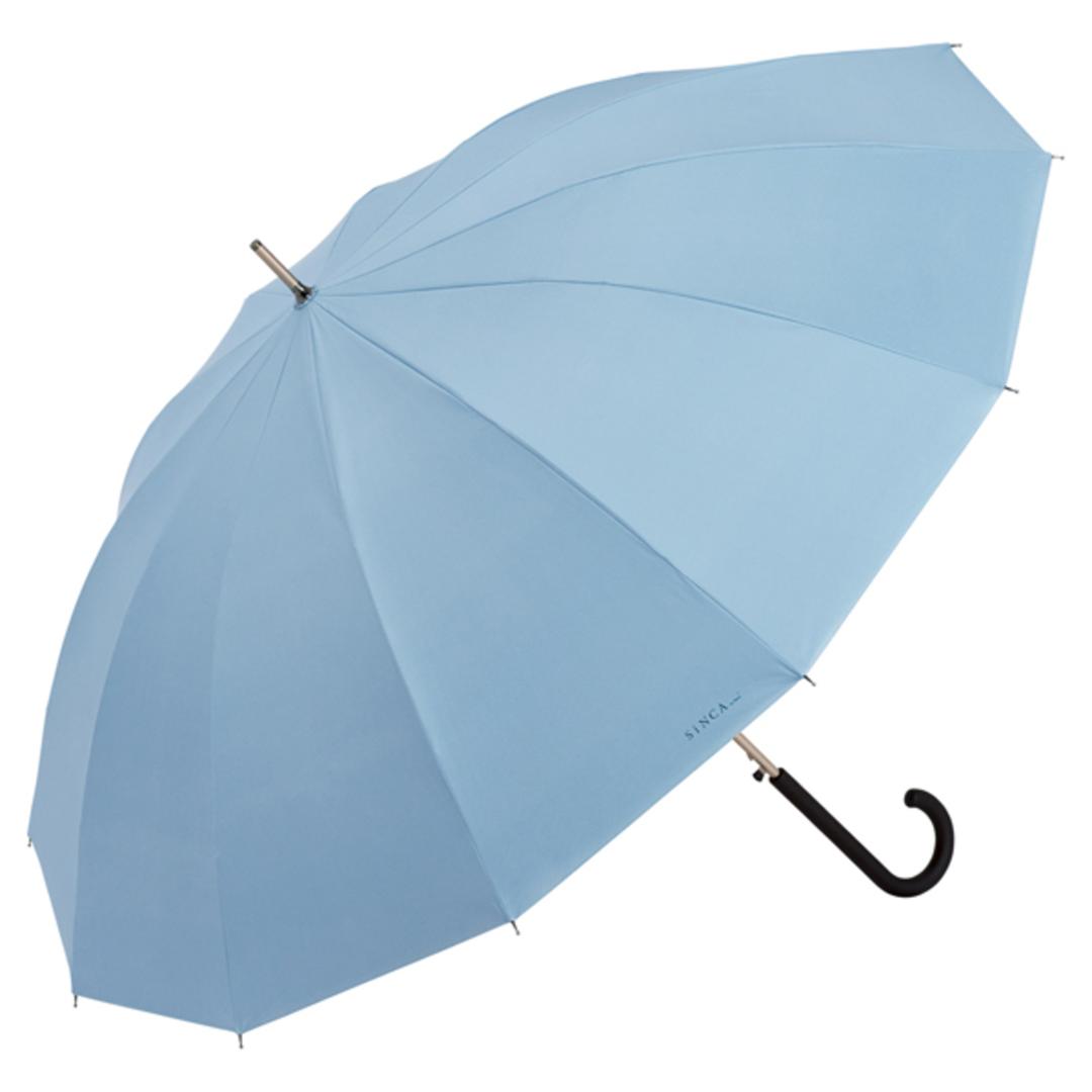 wpc 傘 日傘 SIP-01-101 通販 ワールドパーティー 長傘 日傘長傘 sinca シンカ 完全遮光 ジャンプ傘 uvカット 紫外線カット ワンタッチ 63cm かさ カサ レディース メンズ 紫外線対策 おしゃれ かわいい オシャレ ブランド サックス ・