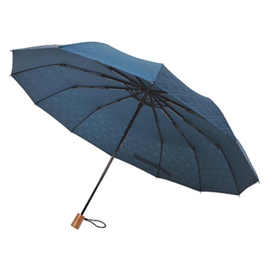 折りたたみ傘 おしゃれ 通販 レディース メンズ ブランド mabu 丈夫 グラスファイバー骨 傘 折りたたみ 雨傘 折り畳み 12本骨 55cm おしゃれ シンプル 55センチ 木製ハンドル 木製持ち手 おりたたみ傘 男女兼用 ユニセックス 和柄 雅 伝統美 12本骨折りたたみ傘 江戸 40545.紺×八角籠目 ・