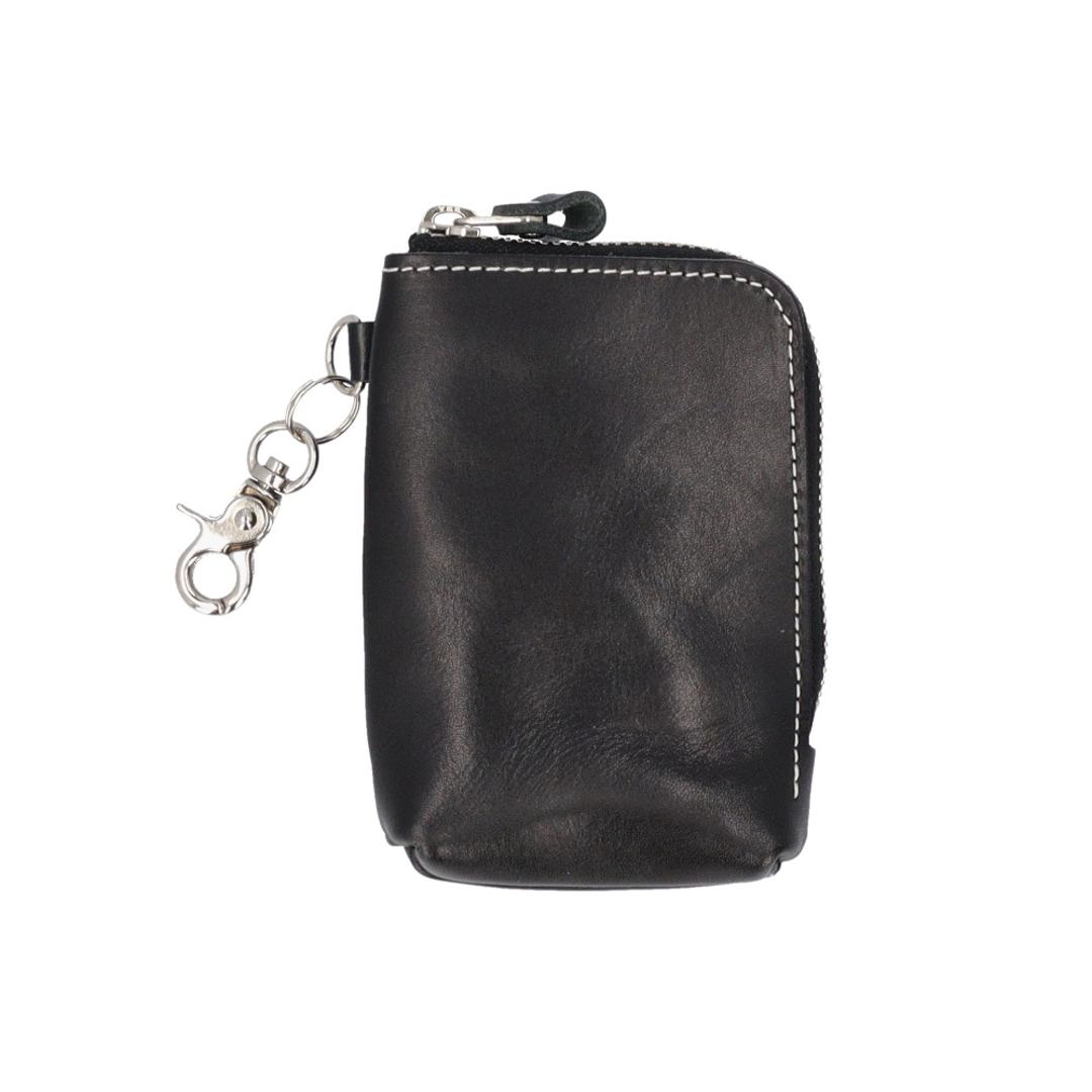 栃木レザー ポーチ 革 通販 日本製 サマーオイル マルチポーチ 小物入れ ミニポーチ ガジェットケース イヤホン 充電ケーブル シガレットケース タバコケース タバコポーチ 革小物 おしゃれ メンズ 雑貨 オシャレ 誕生日 クリスマス ギフト ブラック ・