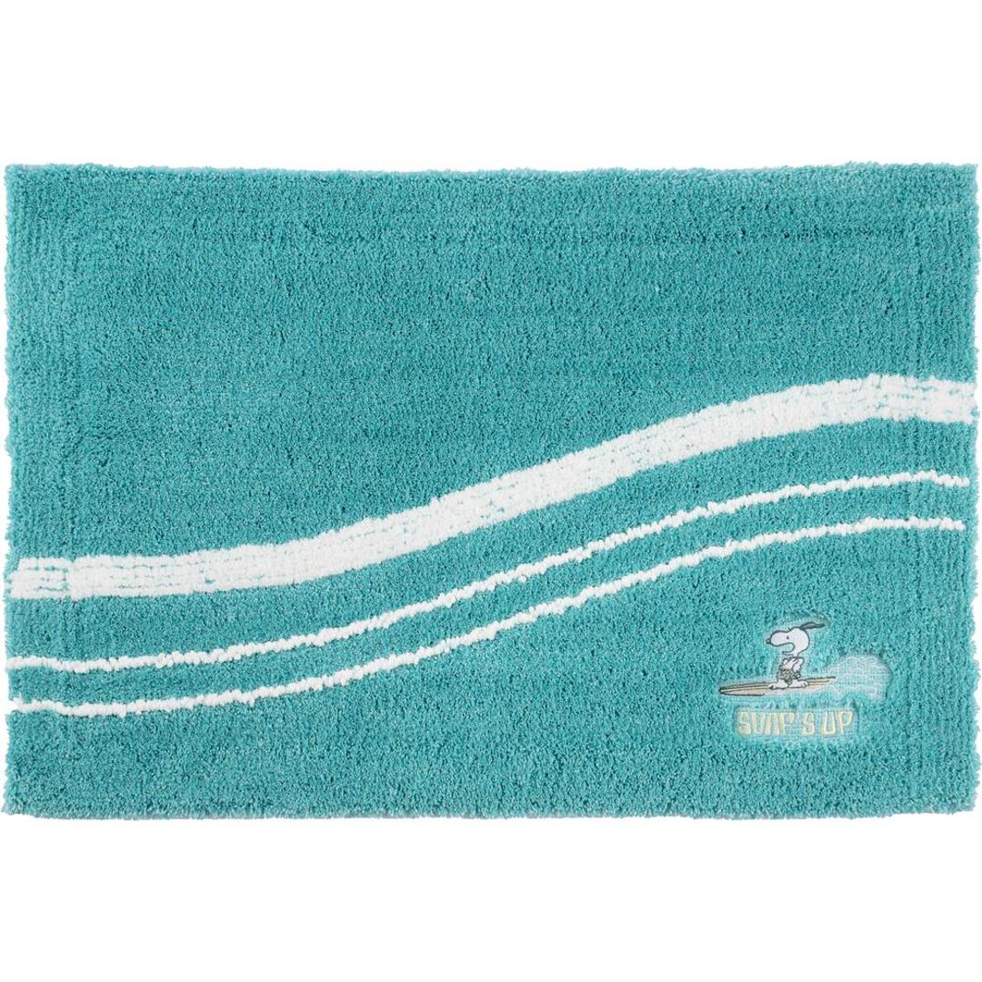 センコー バスマット 通販 足ふきマット お風呂 足拭きマット 玄関マット 室内 お風呂マット おふろマット 足元マット キャラクター senko 洗面所 脱衣所 玄関 バス用品 お風呂用品 洗面所用品 日用品雑貨 かわいい 可愛い おしゃれ オシャレ スヌーピーサーフ.ターコイズBL ・