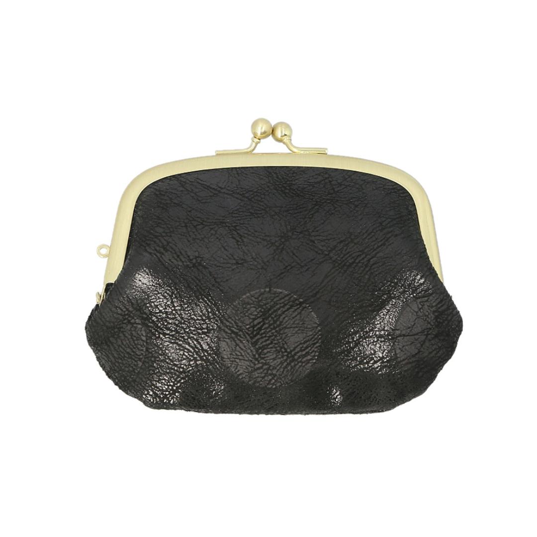 ズッケロ がま口 財布 zucchero 55493 通販 がまぐち 小銭入れ コインケース さいふ サイフ お財布 レディース がま口小銭入れ がま口コインケース ブランド シンプル かわいい おしゃれ 女性 女子 山羊革 ゴートレザー レディースコインケース ブラック ・