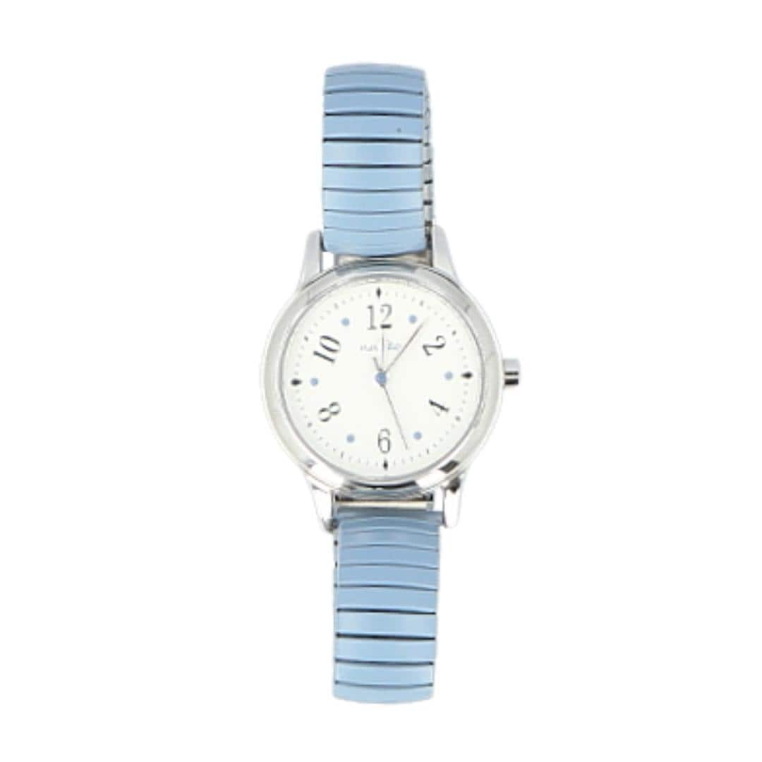 field work 時計 通販 腕時計 レディース ウォッチ リストウォッチ レディースウォッチ じゃばら 蛇腹ベルト ジャバラ かわいい おしゃれ 可愛い 女性 女子 通勤 通学 日本製ムーブメント フィールドワーク デビー ST304 レディース腕時計 ブルー ・