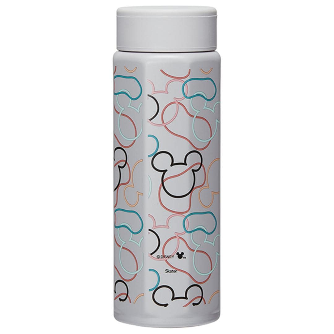 ステンレスボトル 500ml 通販 水筒 ボトル マグボトル マグ 八角形 直飲み ステンレス 持ち運び 保温 保冷 かわいい オシャレ 通勤 通学 キャラクター お出掛け お出かけ スケーター skater ギフト ミッキーマウスチャコール ・
