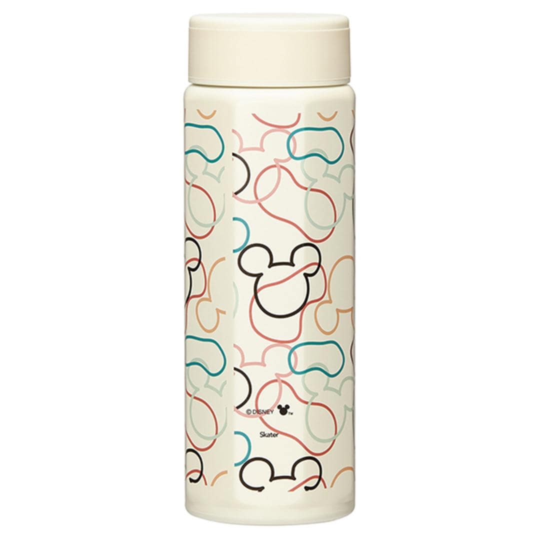 ステンレスボトル 500ml 通販 水筒 ボトル マグボトル マグ 八角形 直飲み ステンレス 持ち運び 保温 保冷 かわいい オシャレ 通勤 通学 キャラクター お出掛け お出かけ スケーター skater ギフト ミッキーマウスアイボリー ・