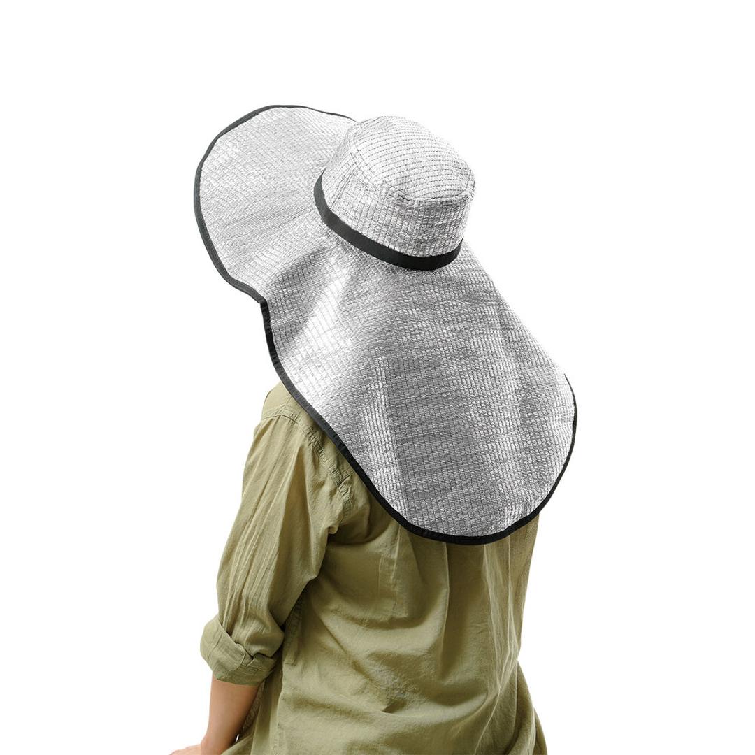 農作業 帽子 アルミ 通販 つば広帽子 レディース uvカット ハット つば広ハット ぼうし アルミ帽子 UV帽子 遮光 UVカット帽子 つば 広 保冷剤用ポケット付き メンズ ガーデニング 農業 畑 屋外 春夏 暑さ対策 紫外線対策 UV対策 日除け シルバー ・