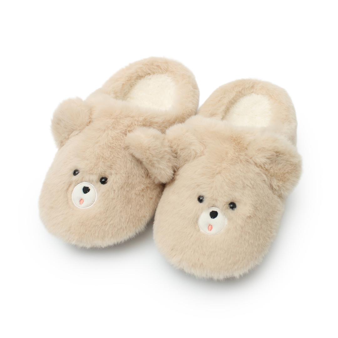 レディーススリッパ 通販 おしゃれかわいい あったかスリッパ 室内履きオフィス もこもこボア ふわふわ暖かい ルームスリッパ女性 ルームシューズ 秋冬用室内履き 来客用スリッパ 防寒対策 おしゃれ かわいい 自宅用 あたたかい ルームスリッパ ギフト 贈り物 クマ ・