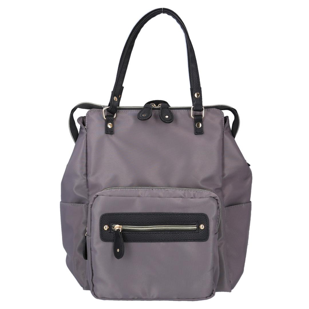 3way リュック 通販 3wayリュック ナイロンリュック 手提げ バッグ かばん 肩掛け リュックサック バックパック ディバック マザーズリュック マザーズバッグ シンプル 収納ポケット オープンポケット 旅行 トラベル 通勤 ギフト グレー ・