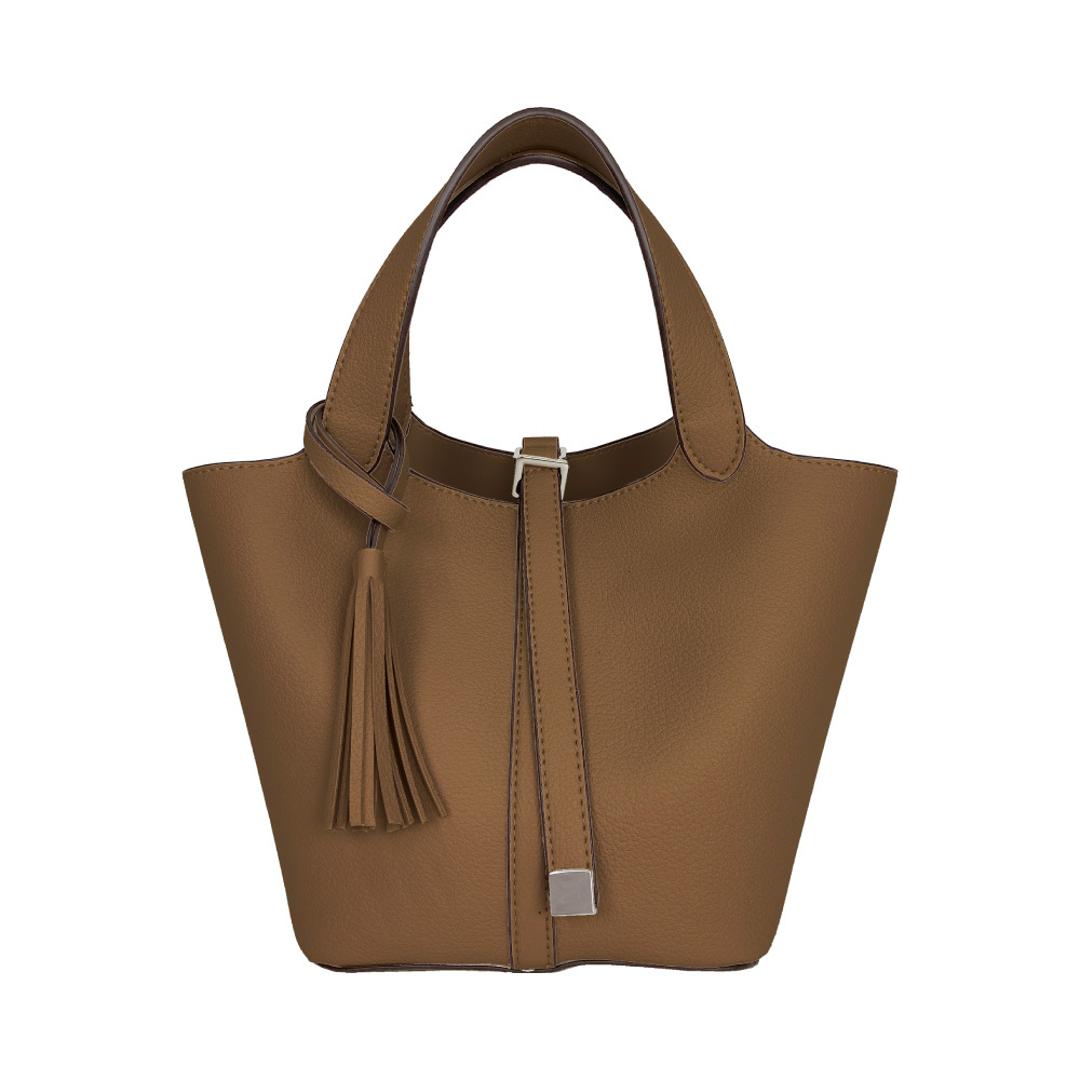 トートバッグ タッセル付き 通販 トートバック 手提げ トート レディースバッグ レディースバック レディーストートバッグ レディーストートバック タッセル シンプル 無地 レディース メンズ 男女兼用 おしゃれ オシャレ ユニセックス カジュアル ブラウン ・