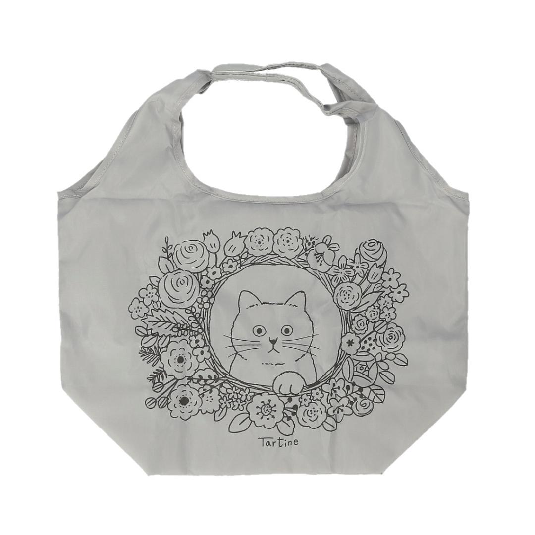 タルティーヌ エコバッグ ヨコ型 通販 エコバック サブバッグ サブバック トートバック トート 手提げ トートバッグ カジュアルバッグ カジュアルバック 横型 横 かわいい 可愛い レディース メンズ 男女兼用 ユニセックス おでかけ アウトドア グレー ・