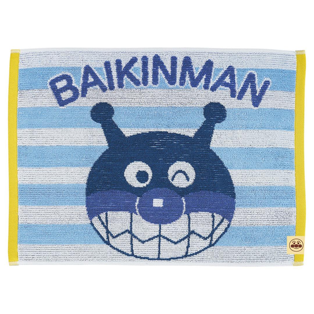 バスマット タオル キッズ 通販 タオルバスマット 足ふきマット 足拭きマット タオルマット 足拭き マット キャラクター タオル地 綿100% コットン 洗える 吸水 ギフト 贈り物 お風呂 子供 子ども こども かわいい おしゃれ ばいきんまんバスマット ・