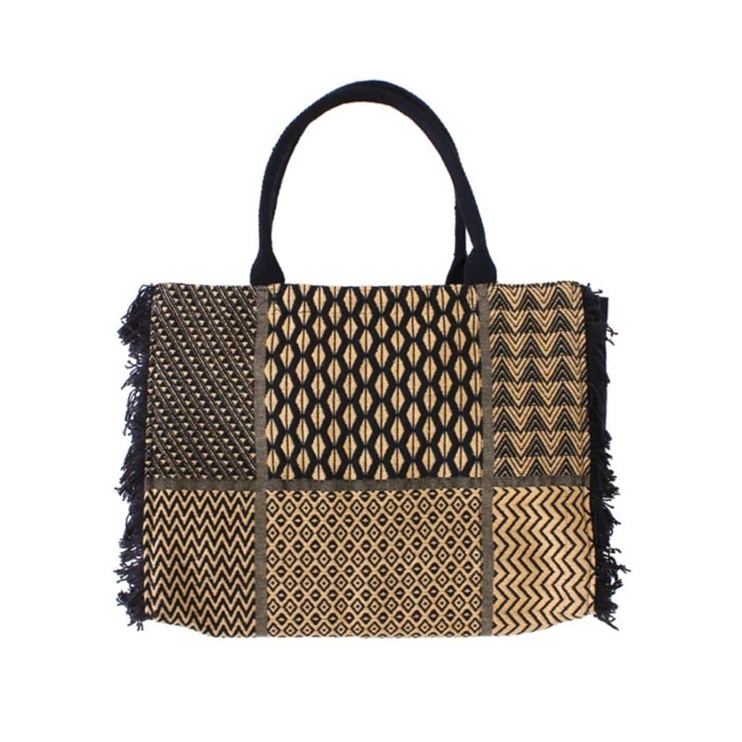 トートバッグ 肩掛け 大容量 通販 トートバック トート 手提げ 旅行バッグ スクエアトート スクエア型 アフリカン シック アジアン雑貨 エスニック エキゾチック レディース メンズ 男女兼用 ユニセックス おでかけ お出掛け お出かけ 旅行 トラベル ブラック ・