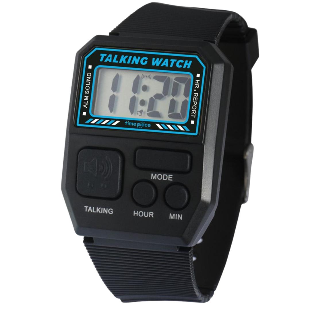 タイムピース 腕時計 トーキングウォッチ TPW101T デジタル 通販 腕時計メンズ 腕時計レディース 時計 とけい ウォッチ Watch Time Piece デジタルトーキングウォッチ ブランド 男女兼用 ユニセックス シンプル ギフト 贈り物 ブラック ・