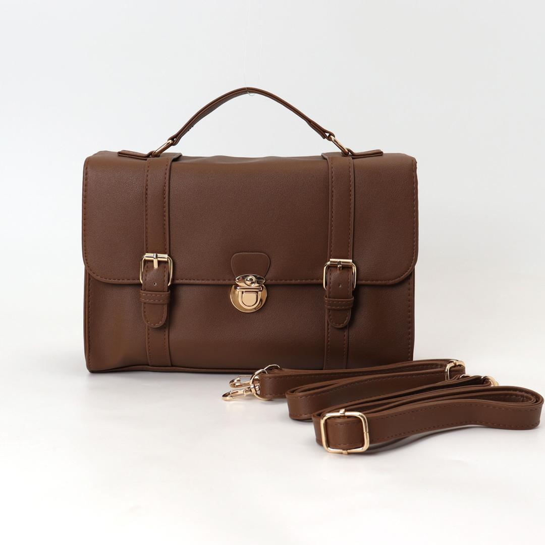 サッチェルバッグ 3way 通販 Sunny Side サニーサイド TL-5606 サッチェルバック リュック ハンドバッグ ショルダーバッグ 斜めがけバッグ 小さめ 通勤 通学 レディース おしゃれ きれいめ かわいい 女の子 大人 旅行 女性 BROWN ・