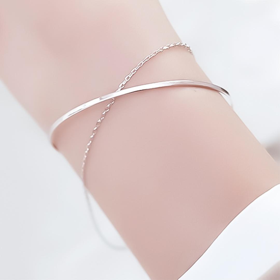 ブレスレット 2連 レディース 通販 ダイヤモンドハーツ blt-0250 Diamond Hearts アクセサリー チェーン2連ブレスレット メタルライン 腕輪 チェーン 細め 女性 誕生日 おしゃれ かわいい ギフト プレゼント カジュアル プチプラ シルバー ・