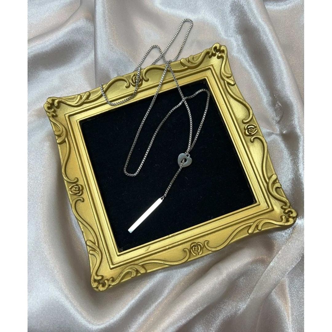 ネックレス レディース シンプル 通販 ペンダント Y字 ループネックレス レディースジュエリー レディースアクセサリー 大人 かわいい おしゃれ 可愛い オシャレ 大人っぽい カジュアル Diamond Hearts ダイヤモンドハーツ nec-023 シルバー ・