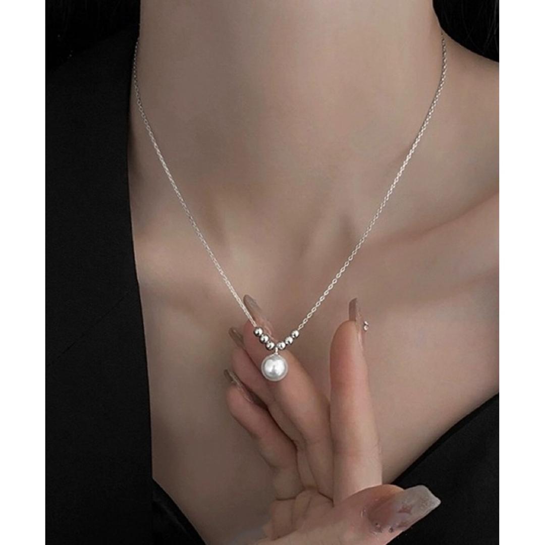 パール ネックレス 一粒 通販 ペンダント 首飾り ジュエリー アクセサリー レディース フォーマル かわいい おしゃれ 可愛い オシャレ 大人っぽい 上品 シルバー パールネックレス nec-0500 ダイヤモンドハーツ Diamond Hearts シルバー ・