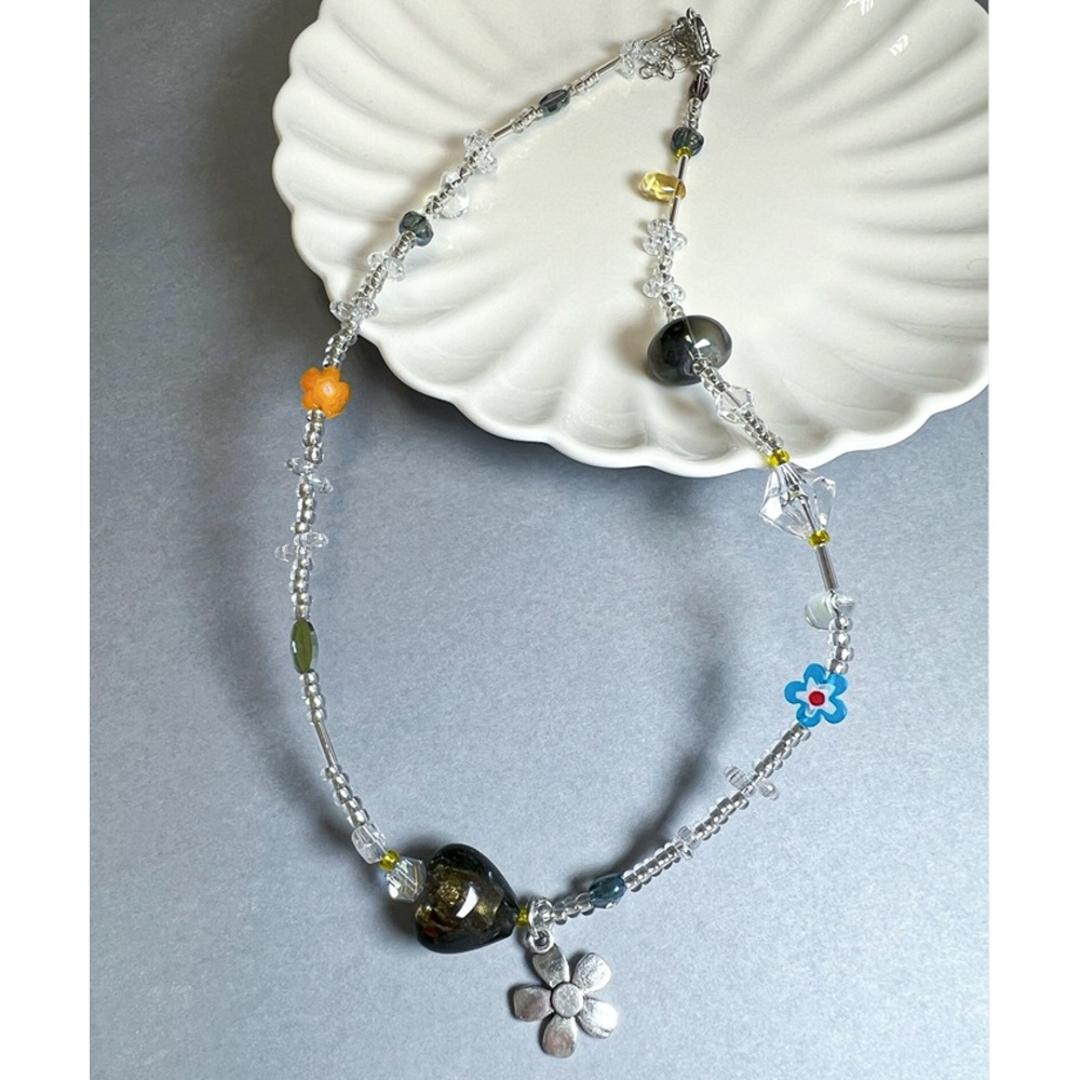 ネックレス ビーズ レディース 通販 ダイヤモンドハーツ nec-1650 Diamond Hearts アクセサリー ビーズネックレス 誕生日 彼女 女性 おしゃれ かわいい 夏 サマー カジュアル ブランド ギフト プレゼント プチプラ 中学生 高校生 シルバー ・