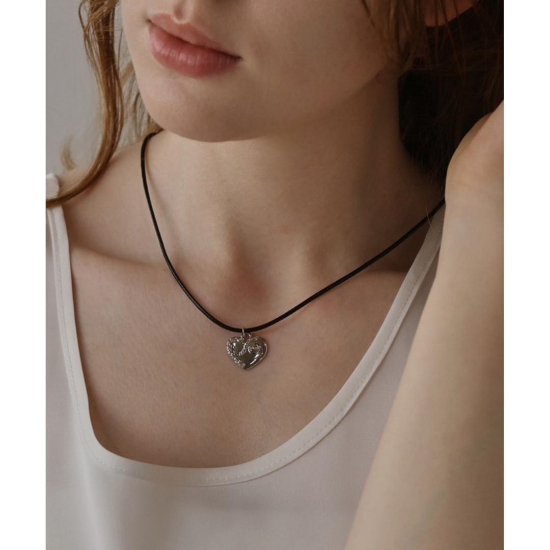 ハートチャームネックレス ダイヤモンドハーツ 通販 レディース Diamond Hearts アクセサリー ジュエリー ハートチャーム ペンダント チャーム ハート おしゃれ かわいい カジュアル きれいめ 首飾り シンプル 贈り物 ギフト プレゼント 誕生日 シルバー 45cm