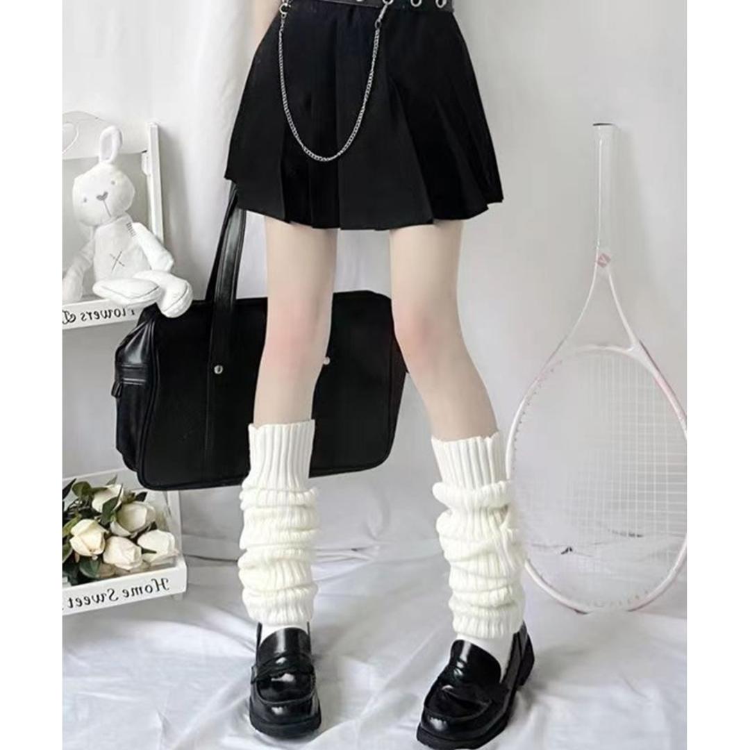 レッグウォーマー 45cm 通販 ニットレッグウォーマー レッグ ウォーマー レッグウオーマー レッグウェア 足首ウォーマー ニット diamond hearts ダイヤモンドハーツ レディース 靴下 ソックス ルーズソックス 防寒 秋冬 冷え対策 ホワイト ・