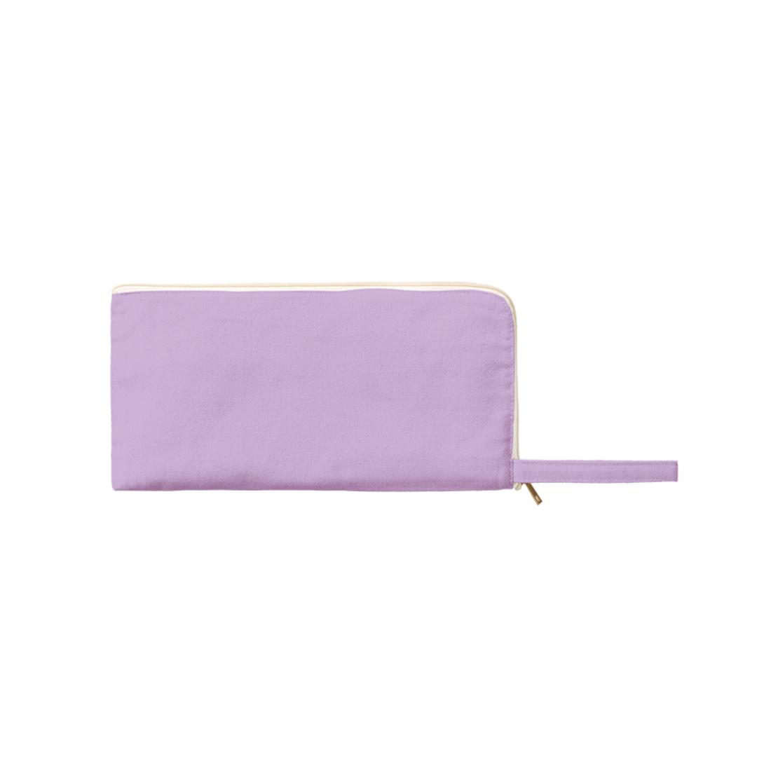 推し活 グッズ ペンライトケース 通販 ペンライト ポーチ 推し活グッズ アクスタケース ペンラ アクリルスタンド アクスタ L字ファスナー キャンバス 無地 シンプル コンサート ライブ ポーチバッグ TP-0008 トレードワークス レディースバッグ 013パープル ・