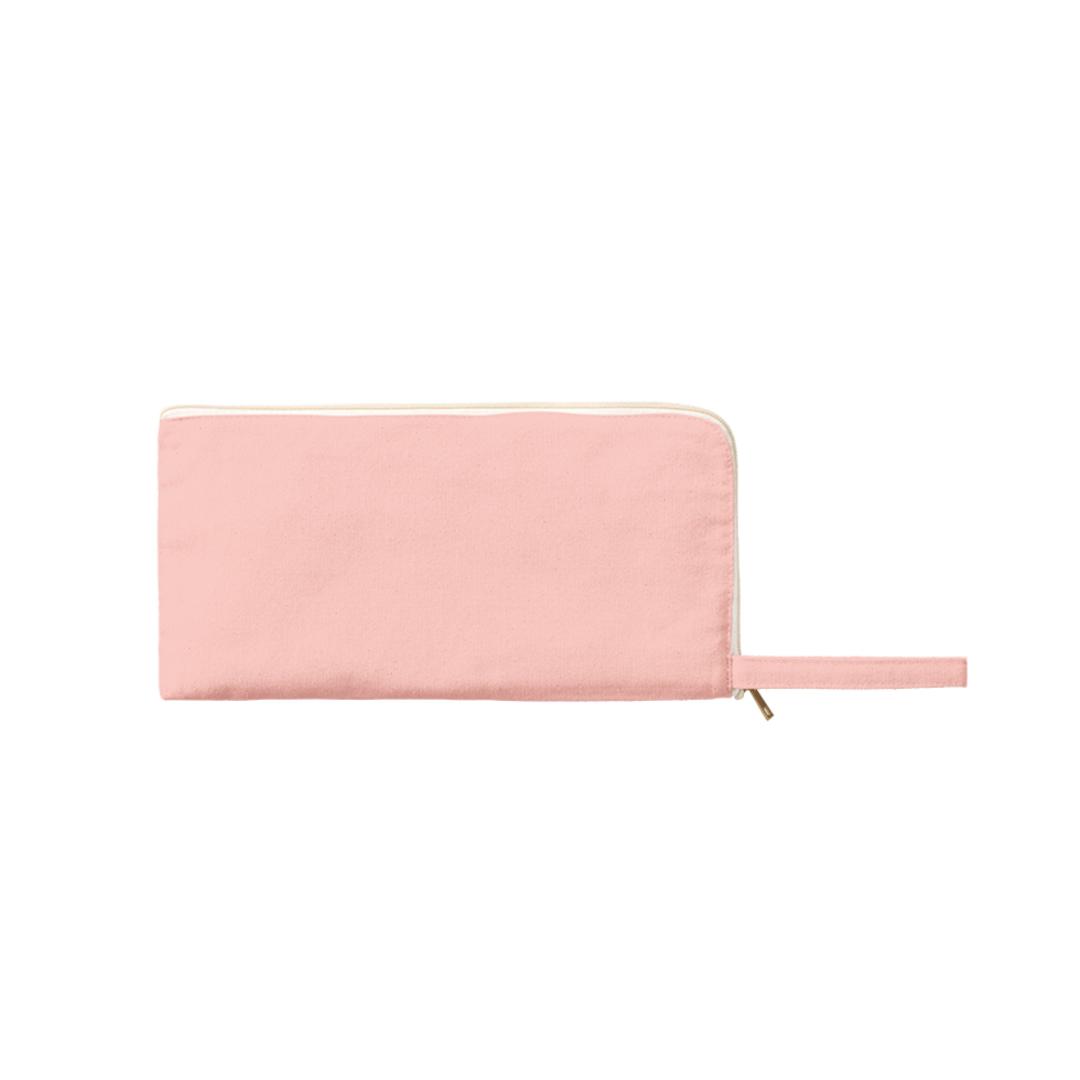 推し活 グッズ ペンライトケース 通販 ペンライト ポーチ 推し活グッズ アクスタケース ペンラ アクリルスタンド アクスタ L字ファスナー キャンバス 無地 シンプル コンサート ライブ ポーチバッグ TP-0008 トレードワークス レディースバッグ 040スモークピンク ・