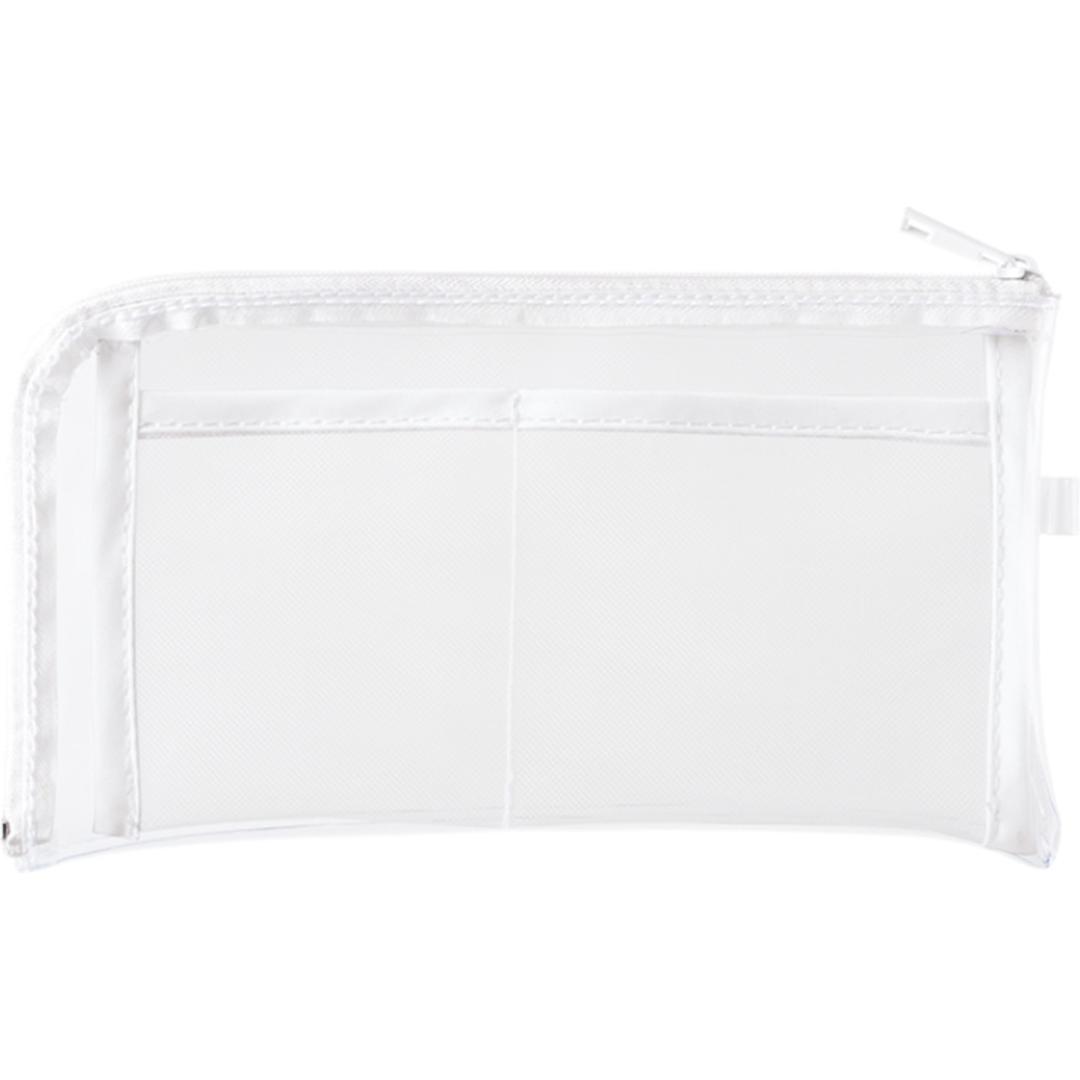 ポーチ アクスタポーチ クリア 通販 アクスタケース 缶バッチ アクスタ トレカ 推し活 推しカラー 推し活グッズ クリアポーチ ペンケース 透明 推し色 小物ポーチ メンバーカラー ロングポーチ キーホルダー メッシュポケット 収納ケース 持ち運び 持ち歩き ホワイト ・