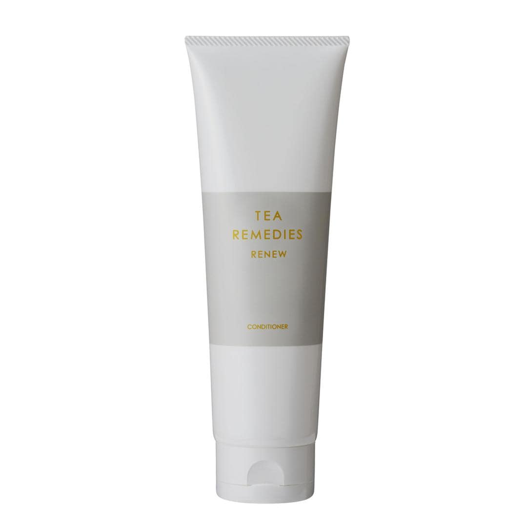 エイジングケア コンディショナー 通販 リンス TEA REMEDIES RENEW ティーレメディーズ リニュー 200g アミノ酸系 ダメージケア キューティクル 天然成分 紅茶エキス アッサムティー ナチュラル 色落ち防止 保湿 正規品 ヘアケア 美容 ホワイト ・