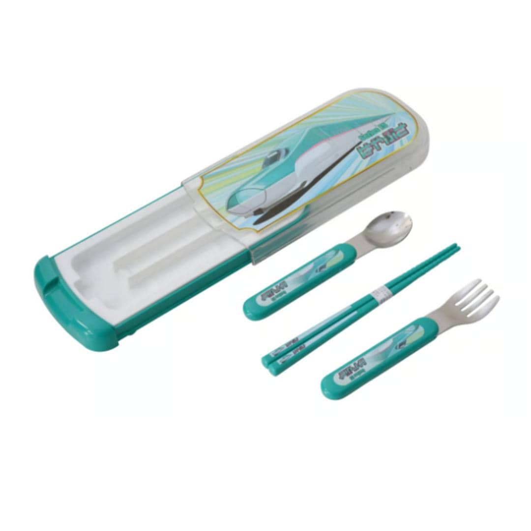 トリオセット 通販 日本製 スライド式 スプーンフォークお箸 3点セット キッズ 男の子 食器洗浄機 乾燥機 かっこいい かわいい 可愛い お弁当グッズ 鉄道柄 ランチグッズ おしゃれ 入学 入園 ギフト 幼稚園 保育園 小学校 はやぶさ ・