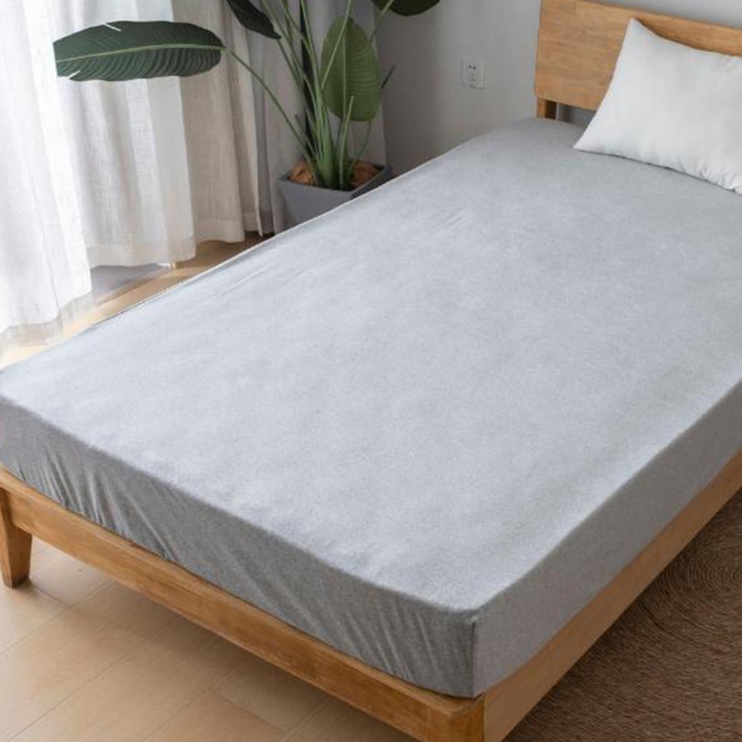 シーツ ボックスシーツ セミダブル 通販 ベッドシーツ ベッドカバー カバー 起毛 厚手 あたたかい 暖かい あったか 吸湿 保温 なめらか フィット 滑らか ペロア調 秋 冬 柔らかい やわらかい 上質 ふかふか 高級感 シンプル おしゃれ 杢グレー ・