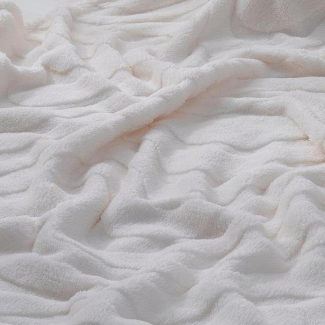 毛布 厚手 シングル もこもこ 通販 膝掛け ブランケット 膝掛 ひざ掛け ひざかけ ハーフケット マイクロファイバー 保温 蓄熱 あたたかい 暖かい あったか 肌触りが良い 丸洗い 立体模様 モコモコ 洗濯 洗濯OK 柔らかい やわらかい ふんわり 冬用 ゼブラIV ・