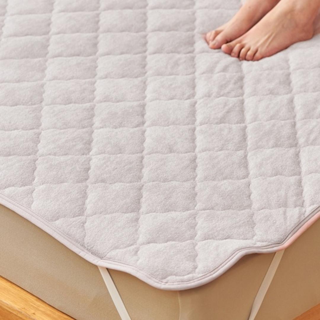 敷きパッド パイル生地 通販 敷パッド 敷パット パイル地シーツ ベッドパット ベッドパッド パイル敷パッド パイル敷パット パイル敷きパッド パイル敷きパット 敷きパット タオル敷パッド パットシーツ ベッドシーツ パッドシーツ シーツ 寝具 寝室 着脱簡単 アイスグレー ・