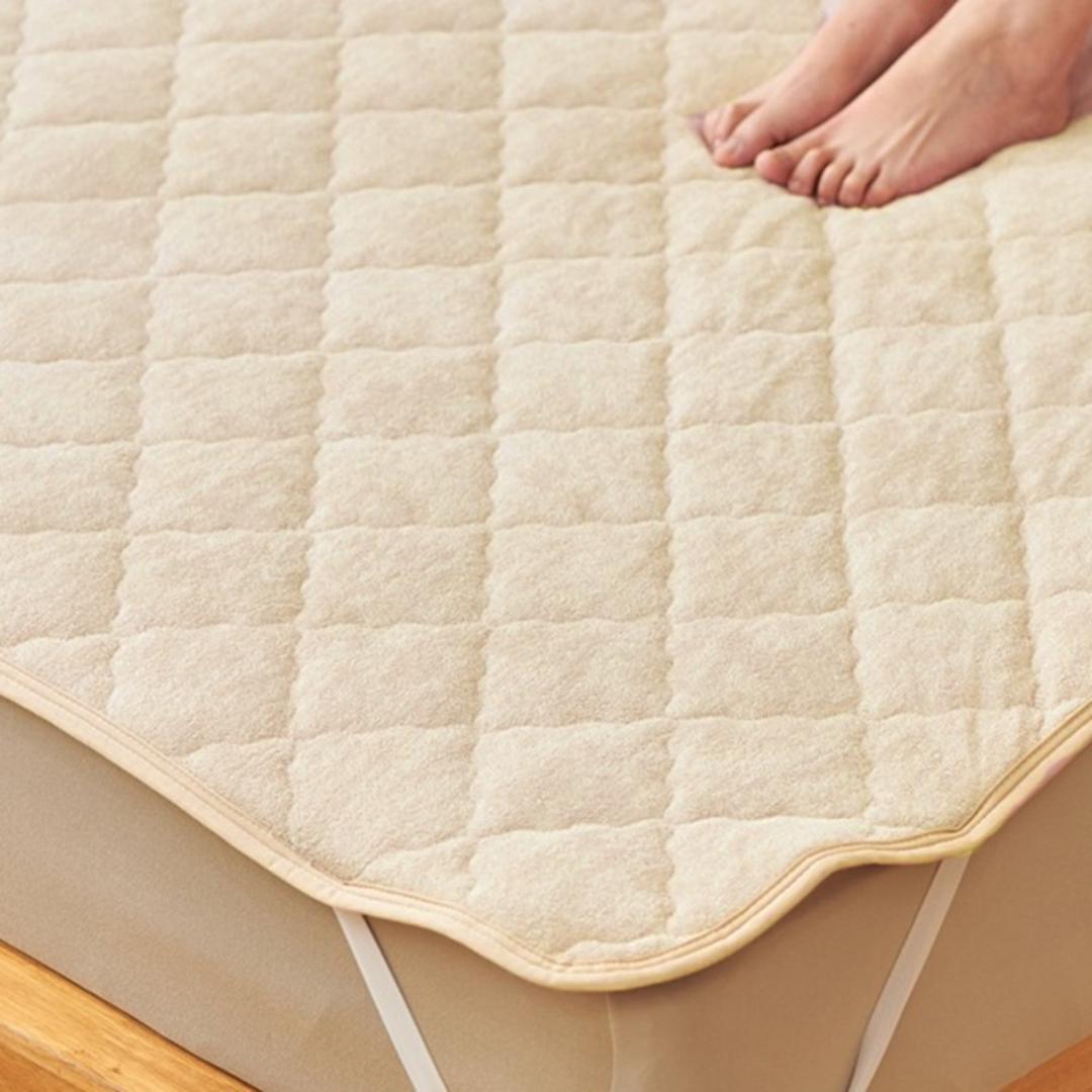 敷きパッド パイル生地 通販 敷パッド 敷パット パイル地シーツ ベッドパット ベッドパッド パイル敷パッド パイル敷パット パイル敷きパッド パイル敷きパット 敷きパット タオル敷パッド パットシーツ ベッドシーツ パッドシーツ シーツ 寝具 寝室 着脱簡単 ライトベージュ ・