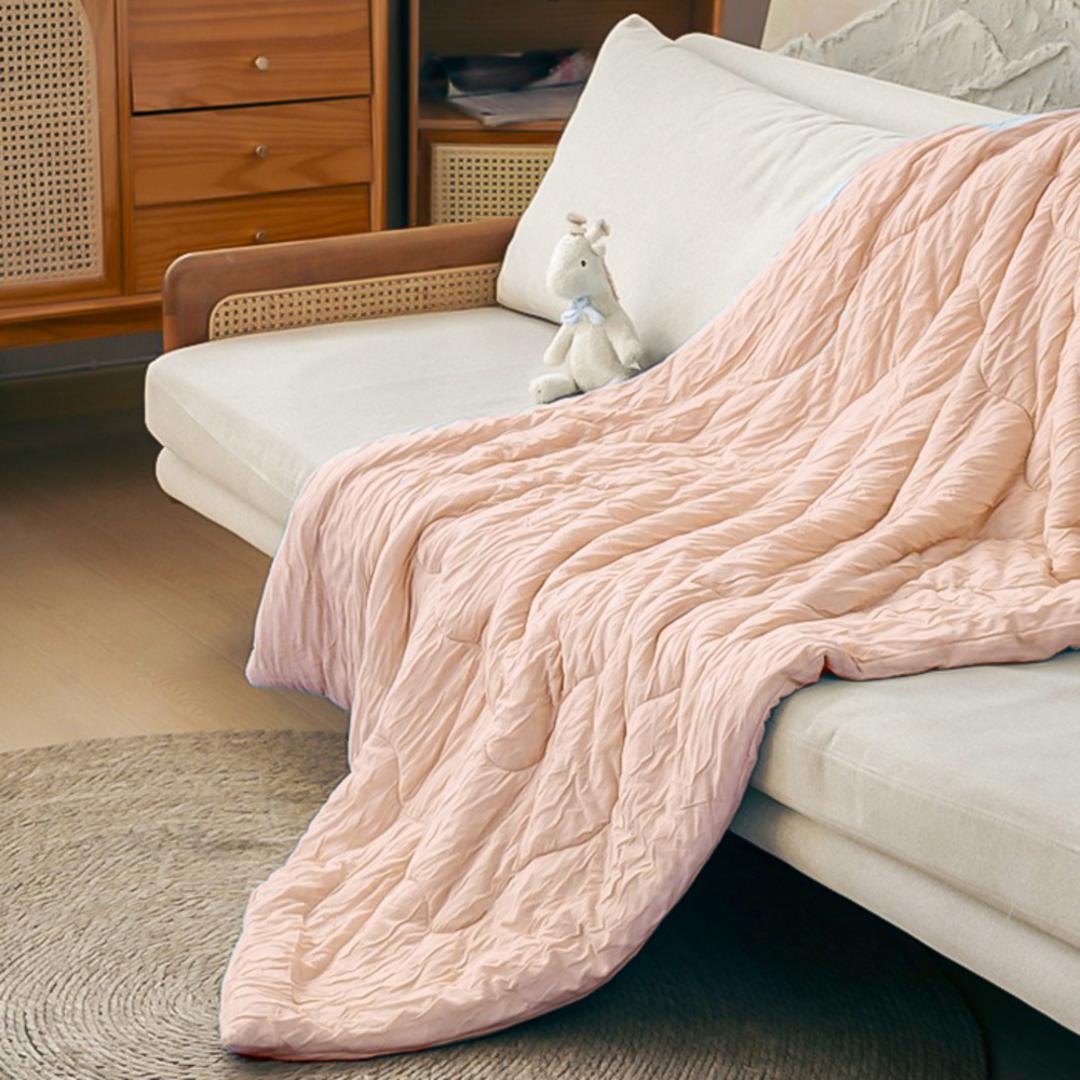 冷感 ひんやり ケット 通販 ハーフケット レーヨンケット 薄掛け布団 100×140cm 薄がけ布団 140×100cm お昼寝ケット ブランケット ひざ掛け 洗える 薄手 軽量 夏用 夏 子ども用 子供用 ベビーふとん ベビー布団 寝具 インテリア ピンク ・