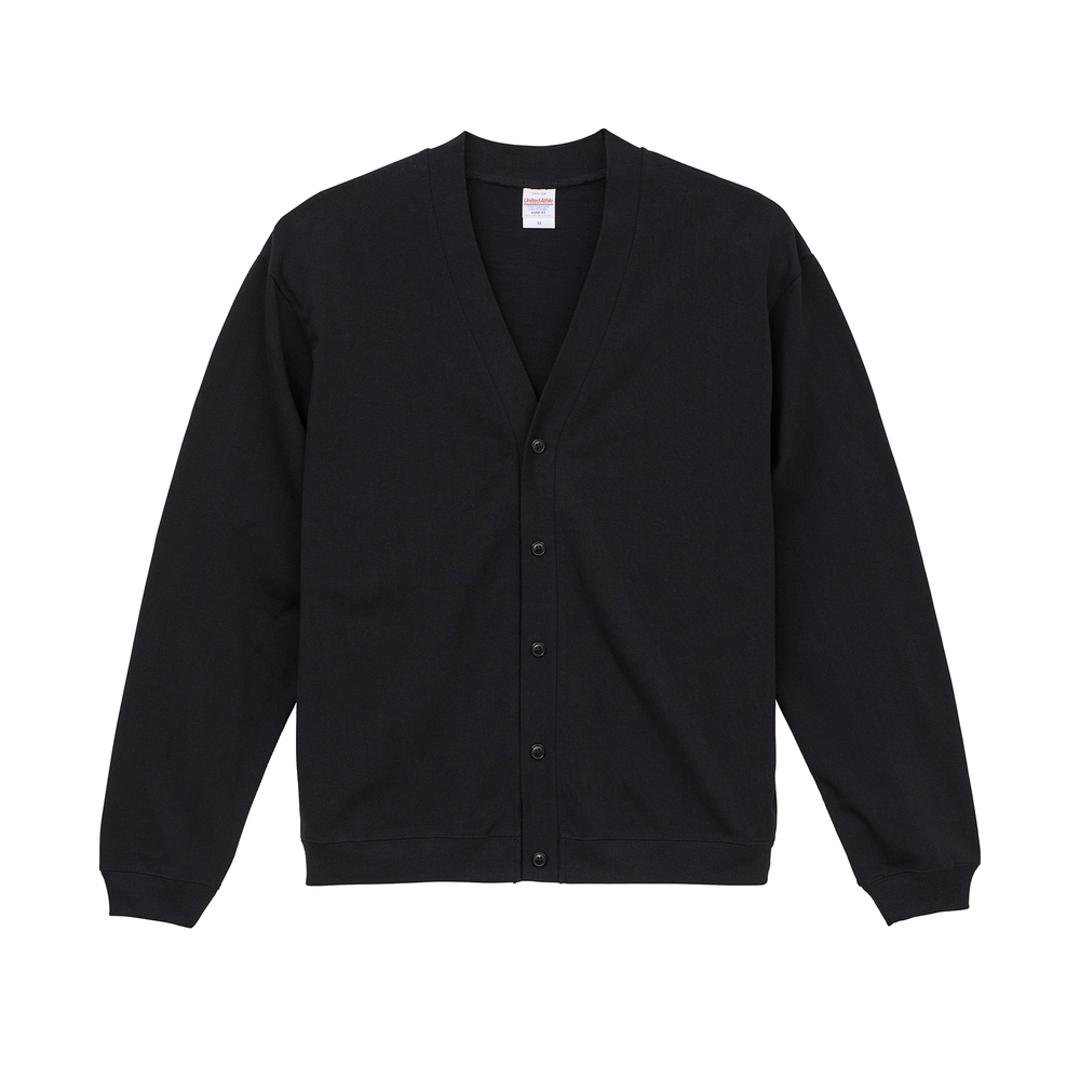 ユナイテッドアスレ カーディガン 通販 United Athle コットン ジャージー ルーズフィット 羽織り アウター 長袖 ユニセックス ゆったり 綿 カジュアル シンプル 無地 ロングシーズン 男女兼用 おしゃれ アウトドア キャンプ ブラック Mサイズ