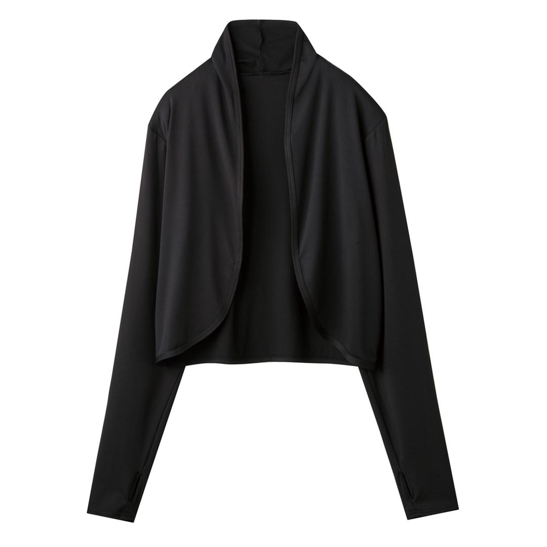 uvカット ボレロ 涼しい 通販 カーディガン 日よけ UVカットボレロ カーデガン 羽織り 紫外線対策 グッズ 接触冷感 レディース 軽く羽織れるUVカットボレロ おしゃれ 紫外線カット アウター 春 夏 薄手 洗える かわいい 吸水 速乾 冷房対策 春夏 ブラック ・