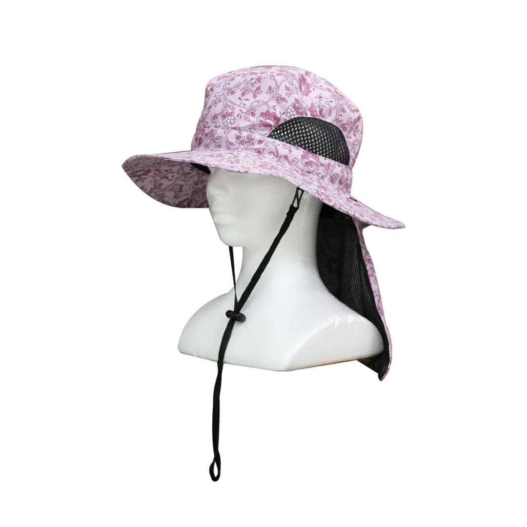 UVカット 帽子 レディース 日よけ 首の後ろ 通販 サファリハット 折りたたみ帽子 つば広帽子 撥水 おりたたみ 折りたたみ 夏 春 秋 アウトドア 運動会 観戦 見学 ガーデニング 農業 庭 手入れ メッシュ 風通し メッシュポケット 保冷剤 レディース帽子 エスノリーフ ・