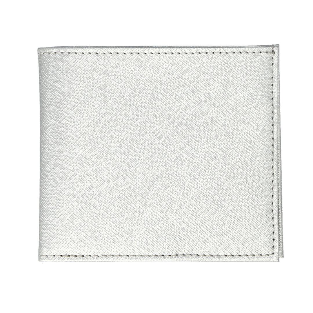 財布 メンズ 二つ折り 薄い 本革 ブランド 極薄 牛革 二つ折り財布 コンパクト 小銭入れ DomTeporna スリム おしゃれ シンプル 無地 薄型 極薄 ギフト プレゼント 入学 レザー 就職 新生活 SILVER ・