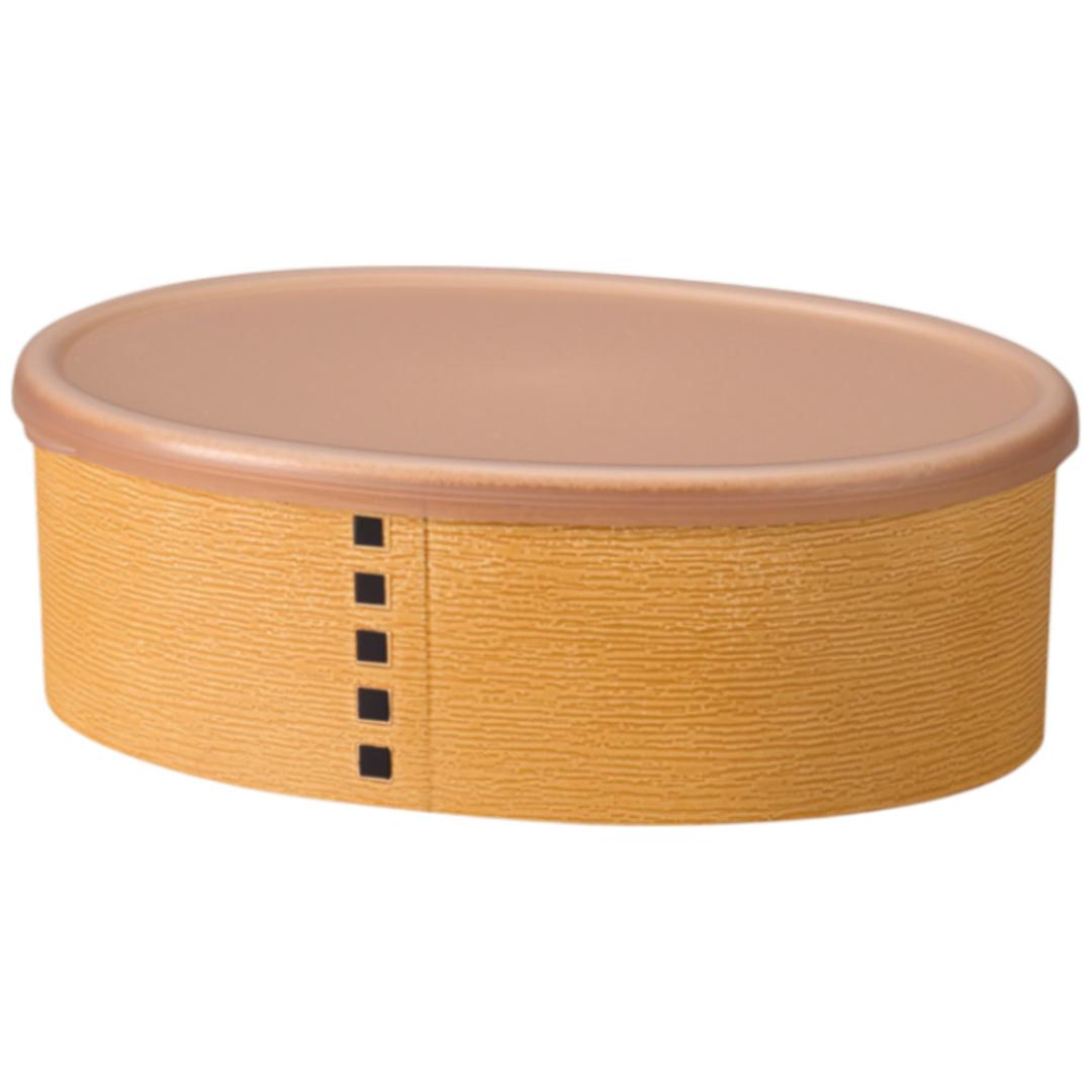 弁当箱 わっぱ風 通販 日本製 お弁当箱 保存容器 450ml ランチボックス 小判型 1段 オーバル フードコンテナ わっぱ保存容器 おかず入れ レンジOK 食洗器対応 わっぱ風お弁当箱 レディース おしゃれ かわいい 男性 女性 ギフト 贈り物 白木 ・