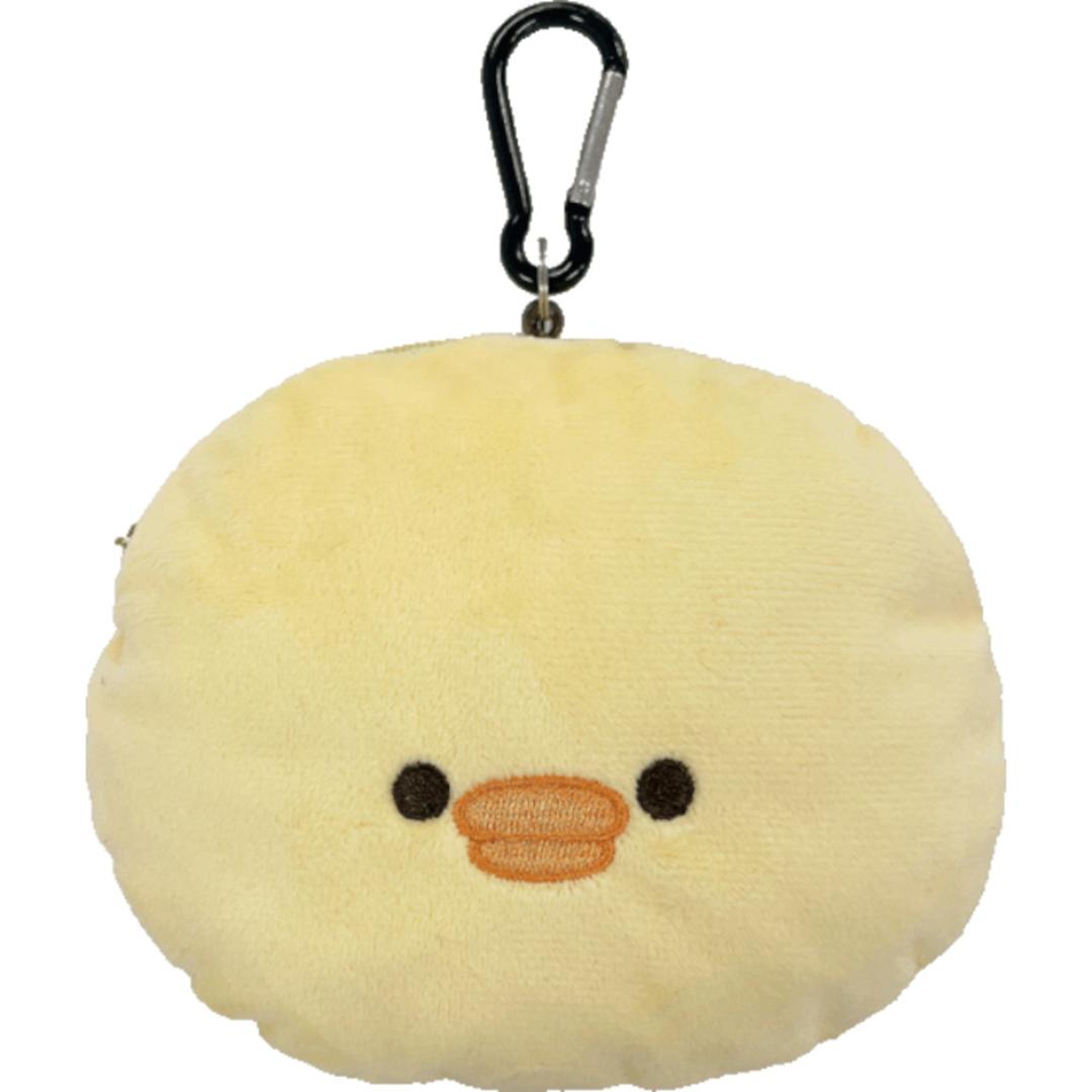 パスケース リール付き ぬいぐるみ 通販 定期入れ もちもちリール付きパスケース icカードケース ミニ ポーチ パスケース付き カードケース 小銭入れ バッグチャーム おしゃれ かわいい 可愛い キャラクター レディース 通学 通勤 キッズ 女の子 雑貨 ひよこ ・